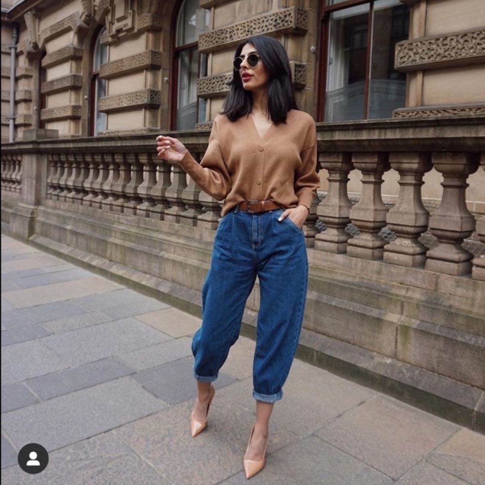 Zara BLOGGER FAV • slouchy paperbag jeans